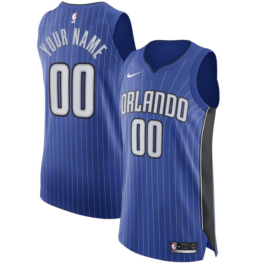 Men Orlando Magic Nike Royal Authentic Custom NBA Jersey